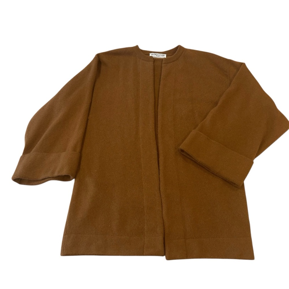 Cashmere cardigan vintage Scottish womens sz s/m
mocha brown soft office casual - Picture 11 of 14